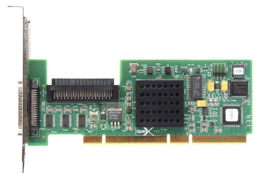 LSI Logic LSI20320-R 64-bit PCI-X Ultra320 SCSI Card with Integrated RAID support. Retail Single Pack.