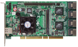 Areca ARC-1160ML 16-port PCI-X SATA II RAID Controller - Multilane (MiniSAS / SFF-8087). System pull.