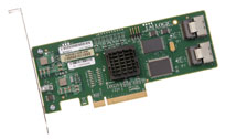 LSI SAS 3081E-R 3Gb/s SAS HBA, 8-Port Internal Controller Card. RAID 0, 1, 1E, 10E Support.
