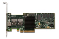 LSI00187 - LSI MegaRAID SAS 8708EM2 8-port 3Gb/s PCI Express SAS/SATA RAID Adapter. Retail Kit.