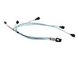 Supermicro CBL-0188L SFF-8087 internal MiniSAS to 4x 7-pin Serial ATA / SAS Cable. Different length. 8-pin Sideband cabl