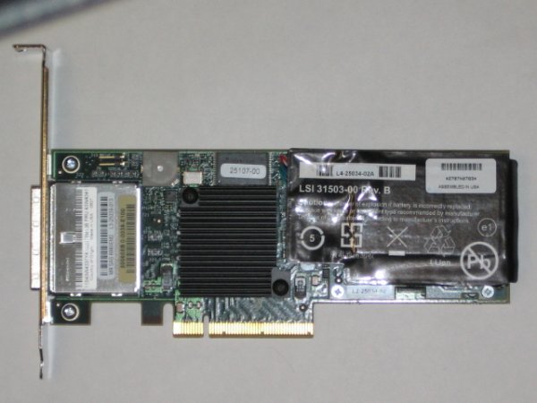 IBM ServeRAID-MR10M 8-Port PCI-Express 3Gb/s SAS+SATA RAID Controller with Battery included (p/n: 43W4339)