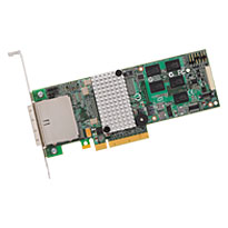 LSI MegaRAID SAS 9280-8e Low-Profile MD2 8-Port External 6Gb/s PCIe SATA and SAS RAID Controller. Card Only.