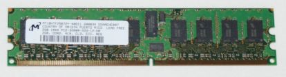 Micron 2GB PC2-3200R DDR2 400MHz Single Rank ECC Registered 240-pin Dimm Mfr P/N MT18HTF25672Y-40EE1
