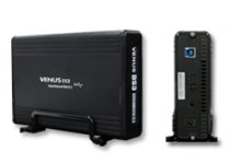 AMS Venus DS3 DS-309U3 3.5″ Enclosure SATA(Internal) to USB3.0(External). Black