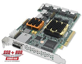 Adaptec 2258700-R ASR-52445 28-port (24 internal/4 external) PCIe SAS RAID Controller