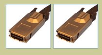 SFF-8470 (Latch type) to SFF-8470 (Latch type) SAS / Infiniband cable. 0.5-Meter.