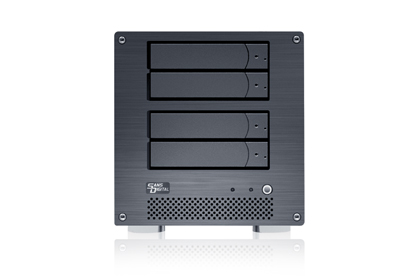 Sans Digital MobileNAS MN4LA+B - ATOM D510 Linux NAS + iSCSI 4 Bay Network Storage Server Tower (Black)