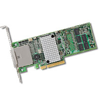 LSI MegaRAID SAS 9285-8e Ext. PCI-E 6Gb/s SATA +SAS RAID controller. Duo Core 800MHz, 1G DDRIII. LSI00284. Card Only.