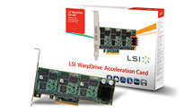 LSI00263 / LSI WarpDrive SLP-300 Acceleration Card PCI-E x8 2.0 SSD 300GB w/LP bracket / SW