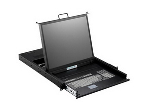 iStarUSA ClayTek WL-21701 1U Rackmount 17" Active Matrix TFT LCD Keyboard Drawer. 106 Key PS/2 Keyboard with Touch Pad