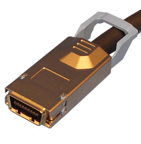 Infiniband 4X SFF-8470 to SFF-8470 with Ejector-Type / Latch-Type Connector. 8-Pair Shielded Cable.