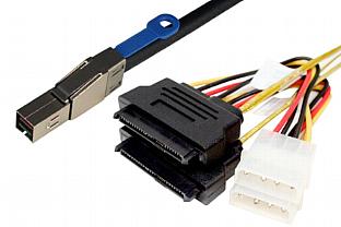 C5529X2-xM External Mini SAS HD (SFF-8644) - SAS Drive x2 Cable W/Power