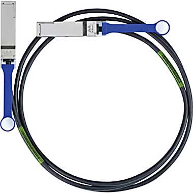 Mellanox MC2206130-003 Copper Cable. Up to 40Gbps. 4X QSFP to 4X QSFP. 30 AWG. 3M