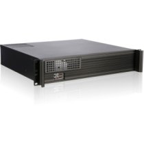 iStarUSA D-213-MATX-25P3 Black Aluminum / Steel 2U Rackmount Compact Server Case 250W 1 External 5.25″ Drive Bays