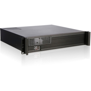 iStarUSA D-213-MATX-25P3 Black Aluminum / Steel 2U Rackmount Compact Server Case 250W 1 External 5.25" Drive Bays