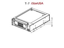 iStarUSA T-7-SA 1x5.25" Bay Military Series SAS/SATA 6.0Gb/s Mobile Rack