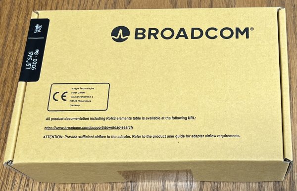 LSI00343 - 9300-8e SGL, SAS3 12Gb/s 8 External Ports SFF-8644 PCIe 3.0, JBOD, w/ LP bracket, No cable Box RoHS. H5-25460