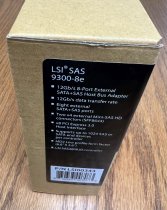 LSI00343 - 9300-8e SGL, SAS3 12Gb/s 8 External Ports SFF-8644 PCIe 3.0, JBOD, w/ LP bracket, No cable Box RoHS. H5-25460