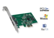 AMS SP-PCIE3132 - Silicon Image Sil3132 SATALink 3Gbps PCI-E Host Controller (2-Port eSATA) Compatible to PC and Mac