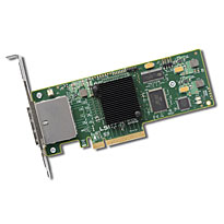 LSI SAS 9200-8e 8-Port External PCI-Express 6Gb/s SAS 2.0 HBA Controller Card w/ 2x SFF-8088 Connectors. Card Only.