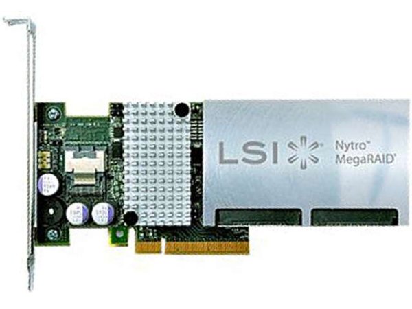 LSI00396/8120-4e - LSI Nytro MegaRAID SAS 4 External Ports RAID 0/1/5/50/6 PCI-Exp 3 x 8 1G DDRIII & 800GB eMLC, MD2, w/
