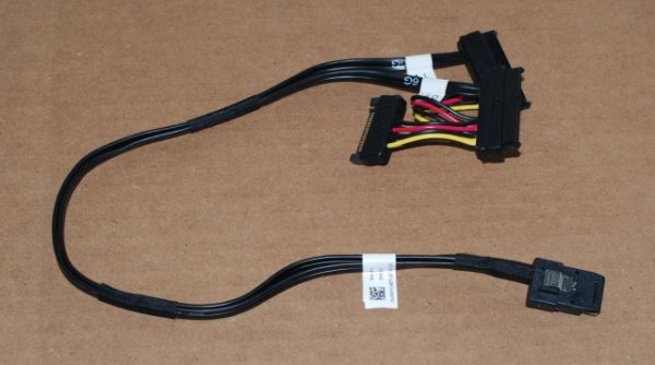 Dell T3F4V / 18XYD Internal miniSAS SFF-8087 to Dual SFF-8482 SAS and Power Cable. 18-Inch. For Precision Workstations.