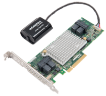 Adaptec RAID 81605ZQ with maxCache PCI-E 3.0 x8 12Gb/s SAS/SATA 16 Internal Ports 2281600-R. SuperCap Included.