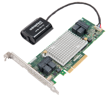 Adaptec RAID 81605ZQ with maxCache PCI-E 3.0 x8 12Gb/s SAS/SATA 16 Internal Ports 2281600-R. SuperCap Included.