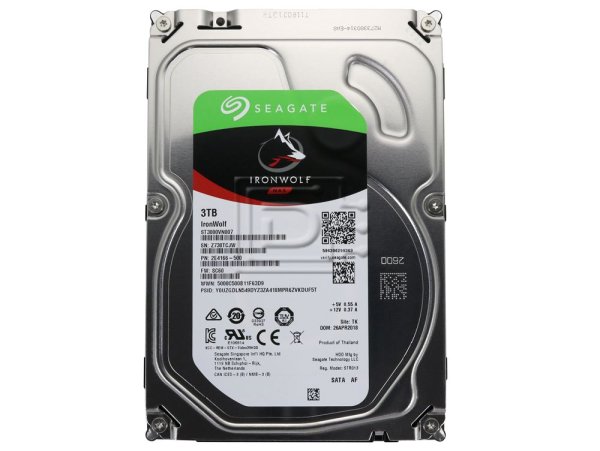 Seagate ST3000VN007 3TB SATA 6Gb/s 5900RPM 64MB IronWolf 3.5" NAS HDD