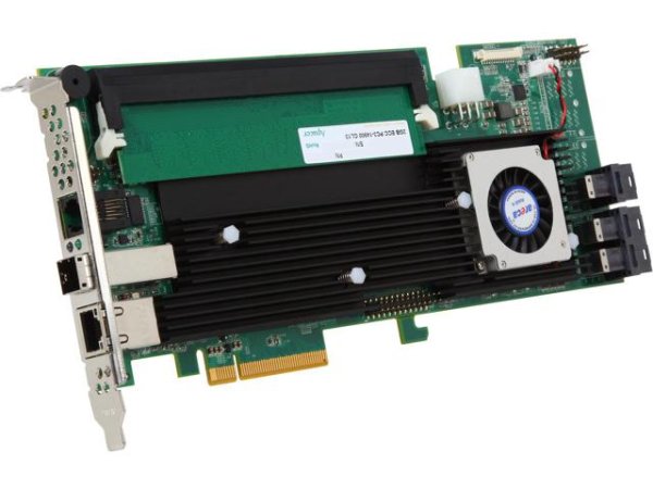 Areca ARC-1883ix-12-2NC 12+4 port 12Gb/s SAS PCIe 3.0 (x8) Dual Core RAID Controller w/ 2GB DDR3 ECC Cache - No Cables