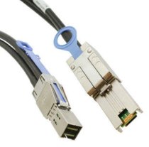 Amphenol / Molex / NetApp 112-00364 Mini SAS HD (SFF-8644) - Mini SAS (SFF-8088) Cable. 2 Meter Length.