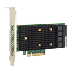 Broadcom / Avago / LSI HBA 9400-16i 12Gb/s SAS/SATA/NVMe x8 lane PCIe 3.1 Tri-Mode Storage Adapter. P/N: 05-50008-00
