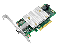 Microsemi Adaptec 2100-4i4e 12 Gbps PCIe Gen3 SAS/SATA SmartHBA adapter with 4 internal ports and 4 external ports