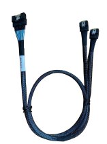 High Quality Internal SlimSAS x8 SFF-8654 to 2 x Internal SlimSAS x4 SFF-8654 Cable 1 Meter (Replace Broadcom 05-60004-00)