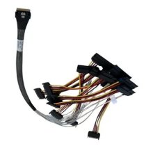 TMC I7030X8-xMSP Internal SFF-8654 SlimSAS 8i to 8x SAS Drives (SFF-8680) Cable with 15-Pin Power