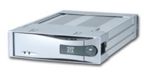 ICY DOCK MB123SK 5.25-inch Hot Swap SATA 2 Aluminum Internal Mobile Rack. Beige Color.